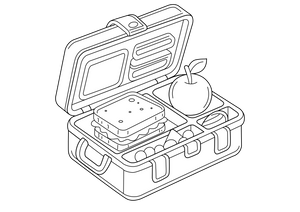 Lunch Box coloring page – fun and educational printable for children