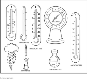 Weather Instrument Coloring Page