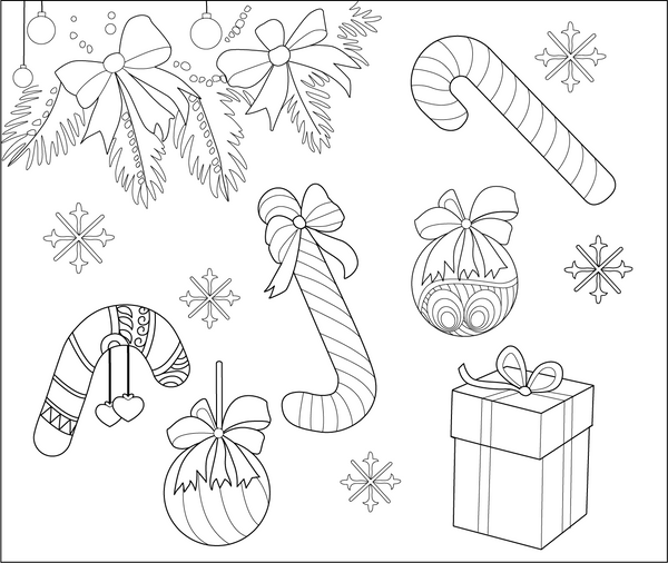 Candy Canes Coloring Page – fun and educational printable for children