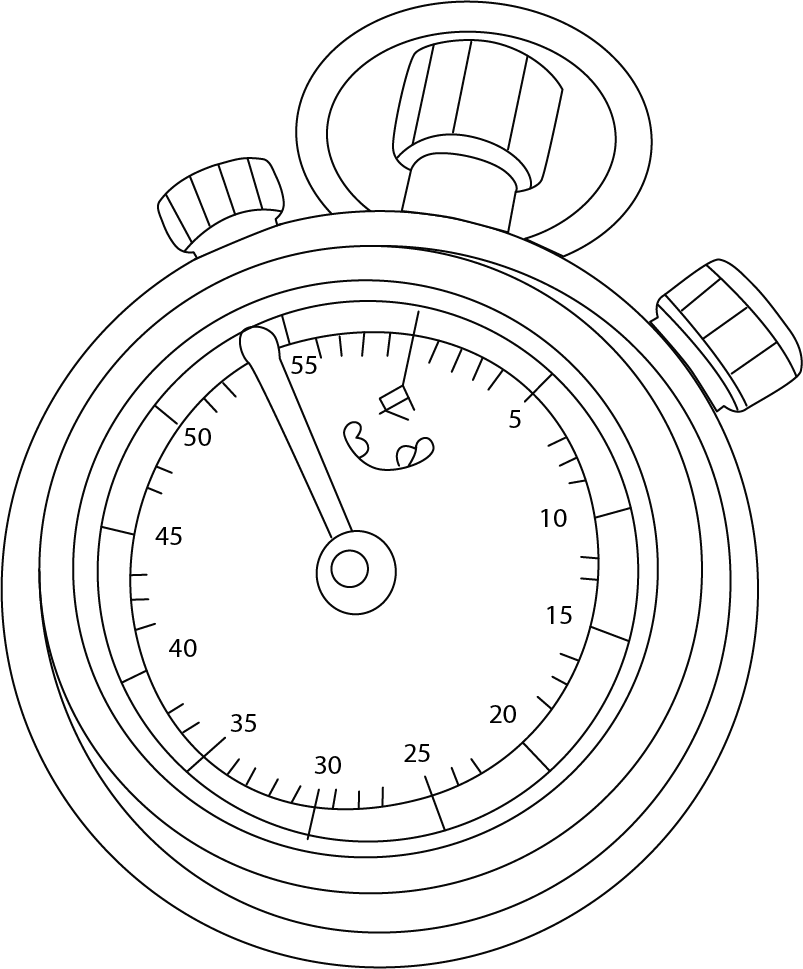 Free Stopwatch Coloring Page – Printable Fun for Kids