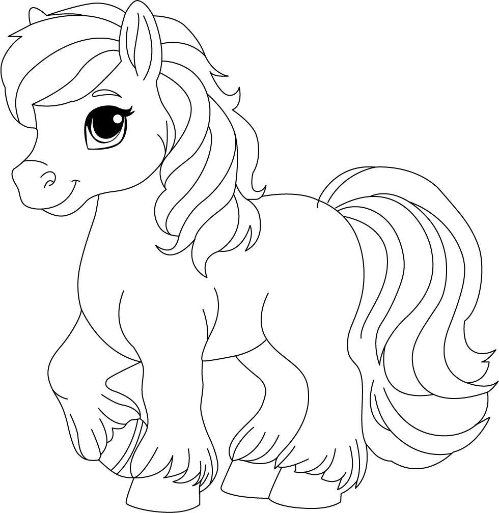 Printable Pony Coloring Page