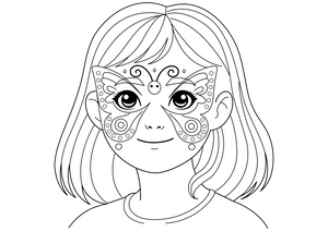 Face Painting coloring page – fun and educational printable for children