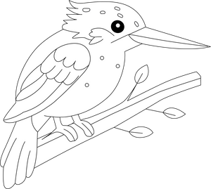 Kingfisher coloring page – fun and educational printable for children