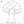 Simple mushroom outline drawing for kids learning art.