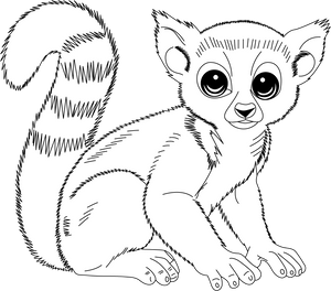 Lemur coloring page – fun and educational printable for children