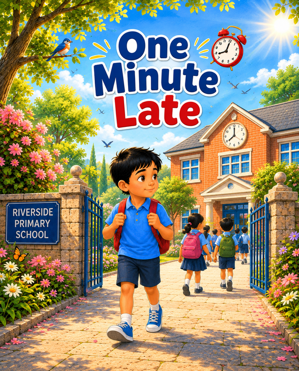 ONE MINUTE LATE | Free Children Book from Monkey Pen