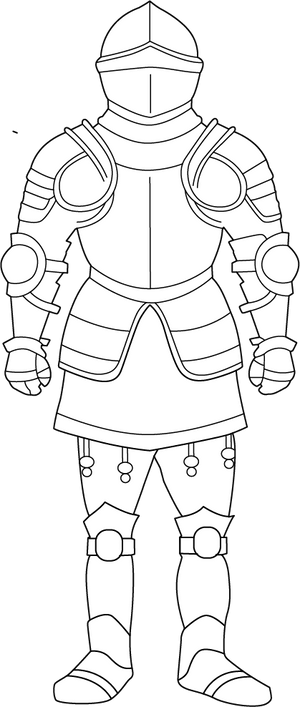 Knight coloring page – fun and educational printable for children