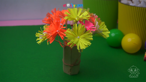 Paper Flower Craft Step 18