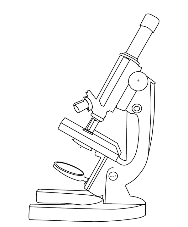 Microscope Coloring page – fun and educational printable for children