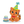 Color-by-number worksheet of a kitten and birthday scene – free download for kids to color fur, balloons, gifts, and cake.
