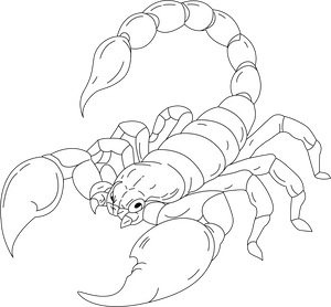 Scorpion coloring page – fun and educational printable for children
