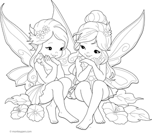 Magical Fairy Coloring Page