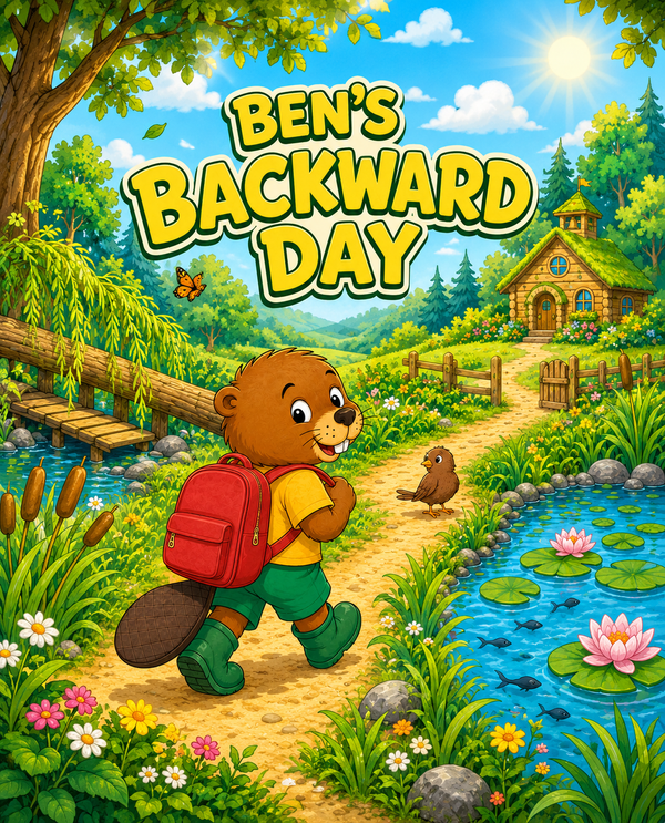 BEN'S BACKWARD DAY | Free Children Book from Monkey Pen