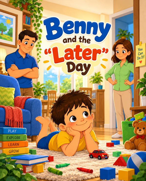 BENNY AND THE "LATER" DAY | Free Children Book from Monkey Pen