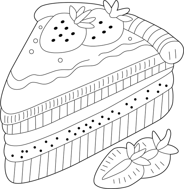 Sweet Dessert Coloring Book