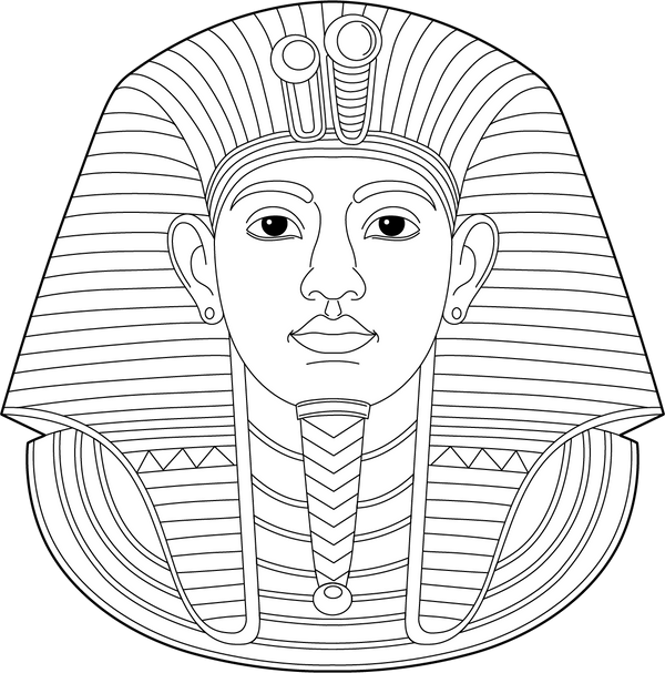 Pharaoh Head Coloring Page | Free Coloring Pages