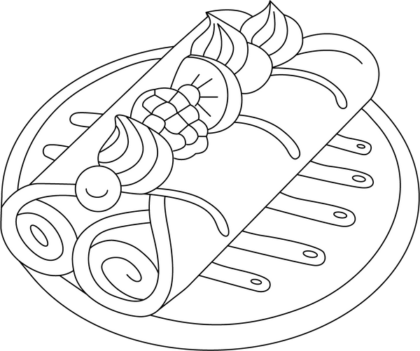 Sweet Dessert Coloring Book