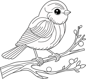 Blue Bird coloring page – fun and educational printable for children