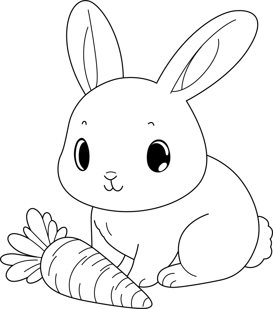 Printable Rabbit Coloring Page