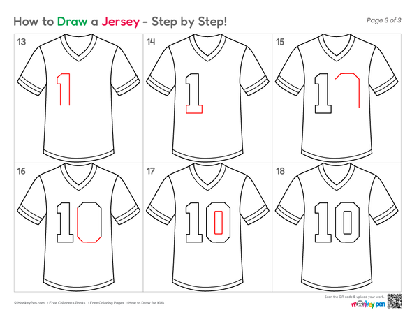 How to Draw a Jersey – Easy Step-by-Step Sports Clothing Drawing for Kids