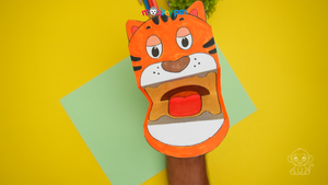 Roaring Tiger Face Craft Step 21