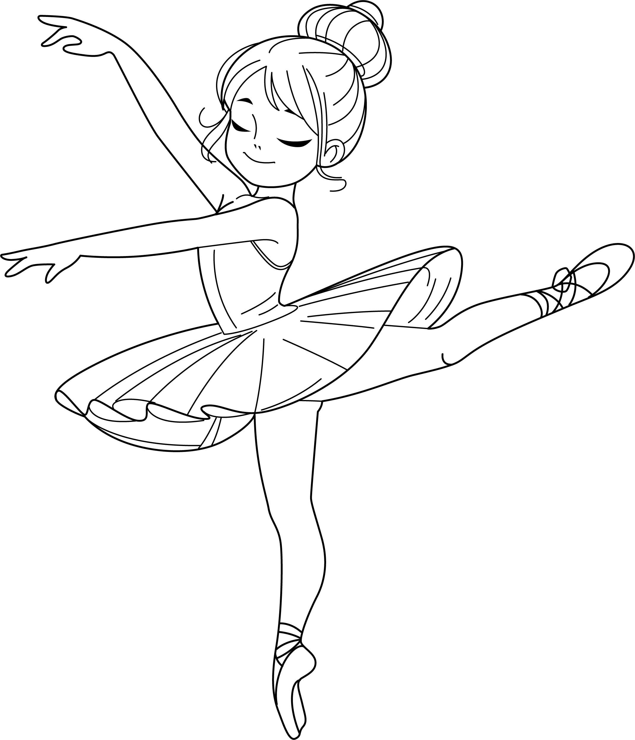 Coloring Pages Ballet Dancer — Example 1 Coloring Pages Ballet Dancer — Example 1
