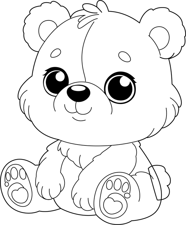 Teddy Bear Drawing coloring page – fun and educational printable for children