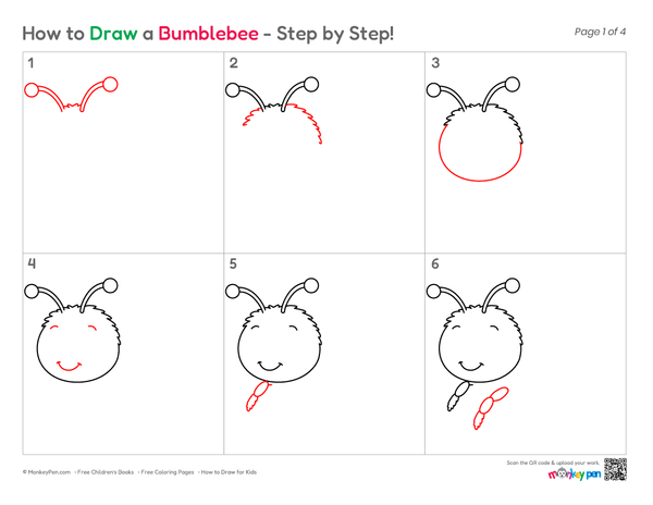 How to Draw a Bumblebee – Step-by-Step Insect Drawing for Kids