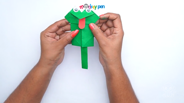 Crying Paper Frog Craft Step 22