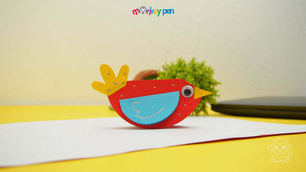 Dancing Bird Craft Step 22
