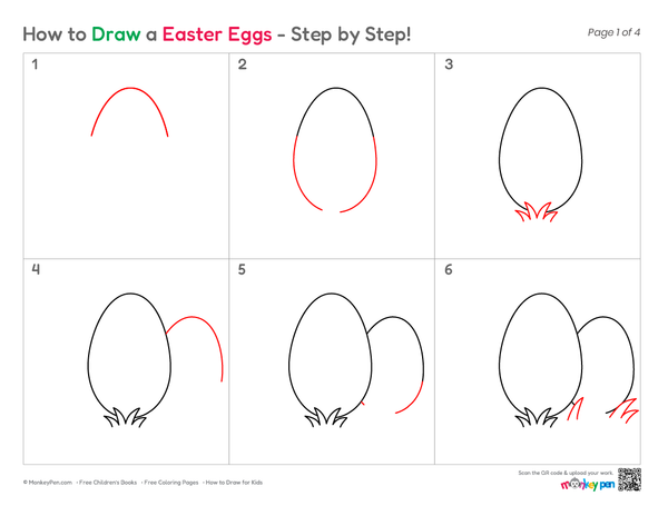 How to Draw an Easter Egg – Simple Step-by-Step Easter Drawing for Kids