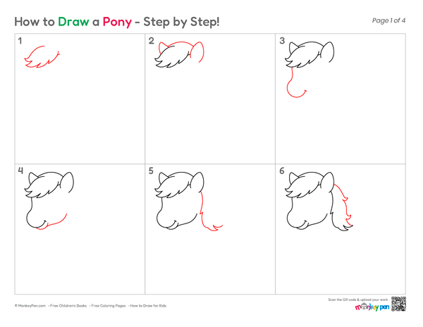 Beginner-friendly pony drawing