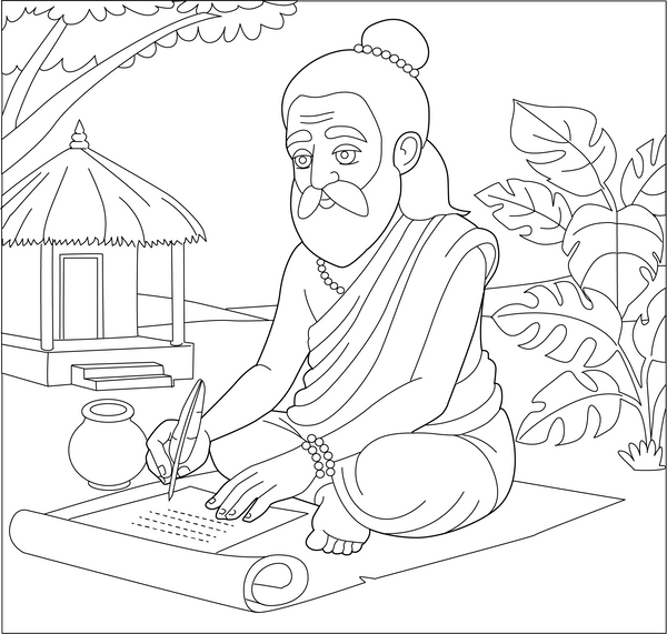 Hindu Coloring Book