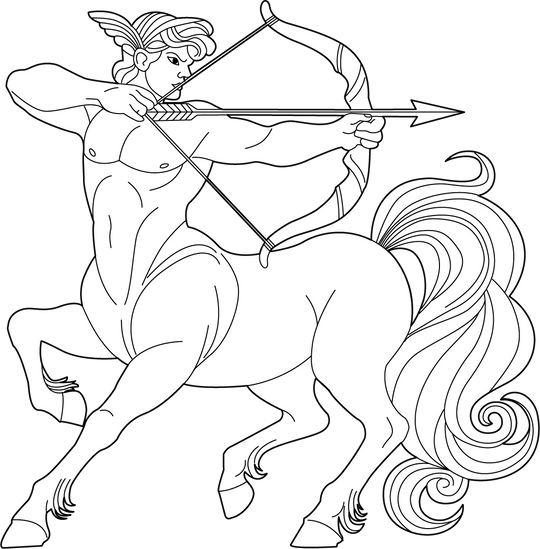 Free Printable Centaur Coloring Page for Kids