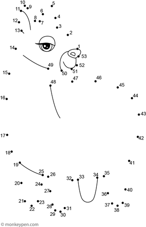 A soft, fluffy llama appears as children connect the dots.  