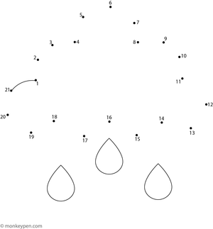 A soft, rounded cloud forms as children join numbered dots in this weather-themed activity sheet. 