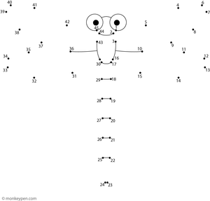 A delicate dragonfly with long wings appears as kids connect numbered dots in this nature-themed activity.  