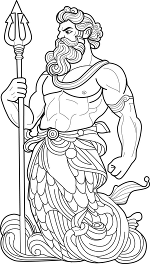 Posioden coloring page – fun and educational printable for children