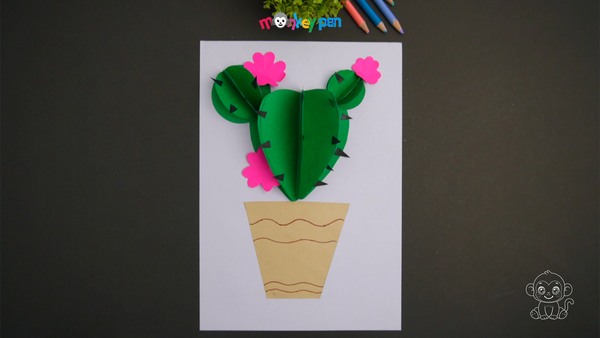Cactus in Pot Craft Step 24