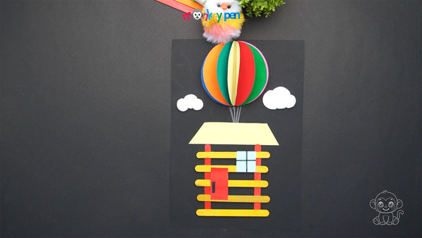 House and air balloon Craft Step 24