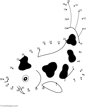 A flowing koi fish with elegant fins appears as children complete the dot-to-dot activity in this peaceful pond scene.