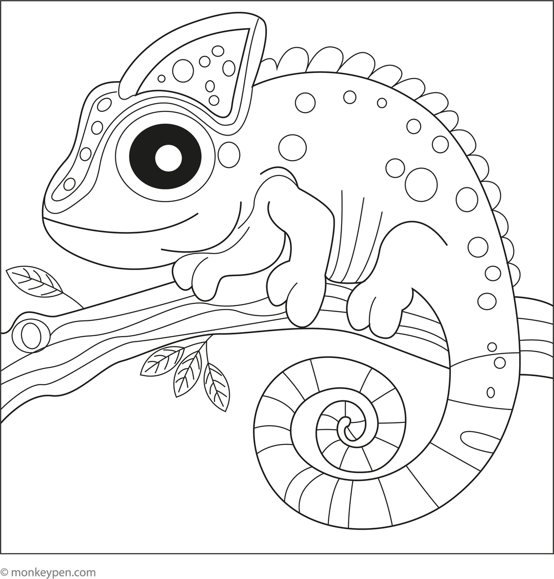 creative-cute-chameleon-coloring-page-activity-for-kids