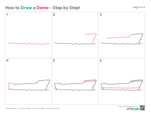How to Draw a Cargo Ship – Simple Step-by-Step Ship Drawing for Kids