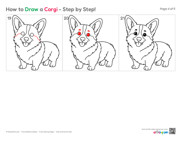 Simple animal art lesson for beginners and children.