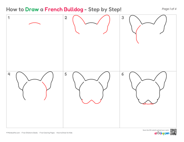 How to Draw a French Bulldog – Easy Step-by-Step Dog Drawing for Kids