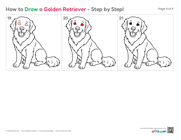 Simple animal art lesson for beginners and children.