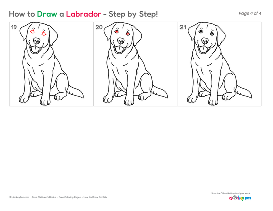How to Draw a Labrador – Easy Step-by-Step Dog Drawing for Kids
