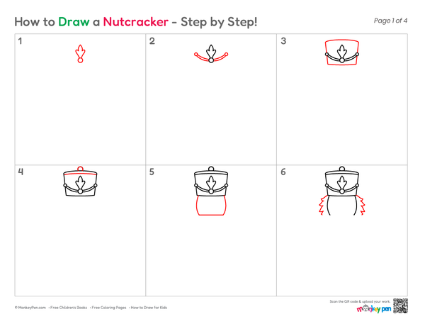 How to Draw a Nutcracker – Easy Step-by-Step Holiday Character Drawing for Kids
