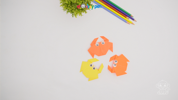 Origami Crab Craft Step 25