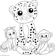 Free Cheetah Coloring Book | Printable PDF Collection
